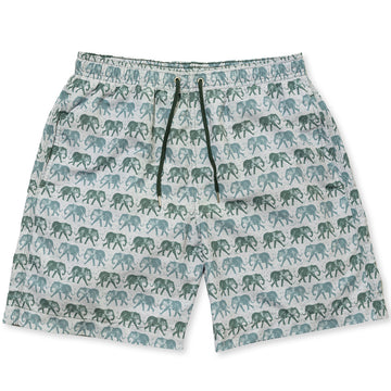 Elephants Swim Shorts - Olive freeshipping - BUNKS | Swimming Shorts For Boys & Men
