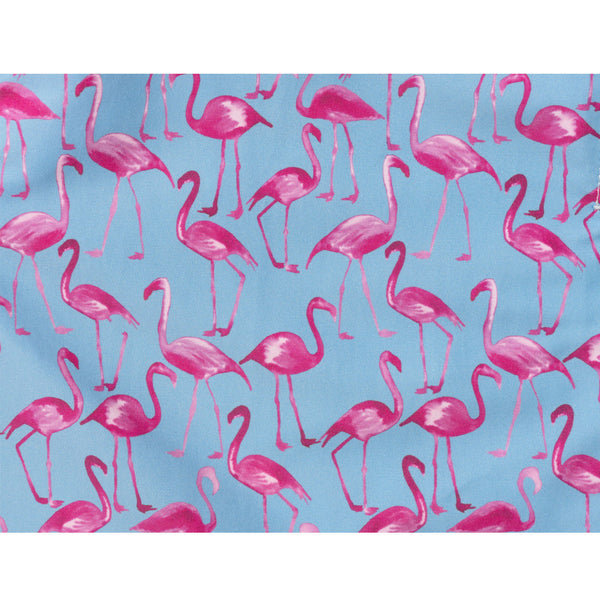 Pink flamingo swim trunks on sale