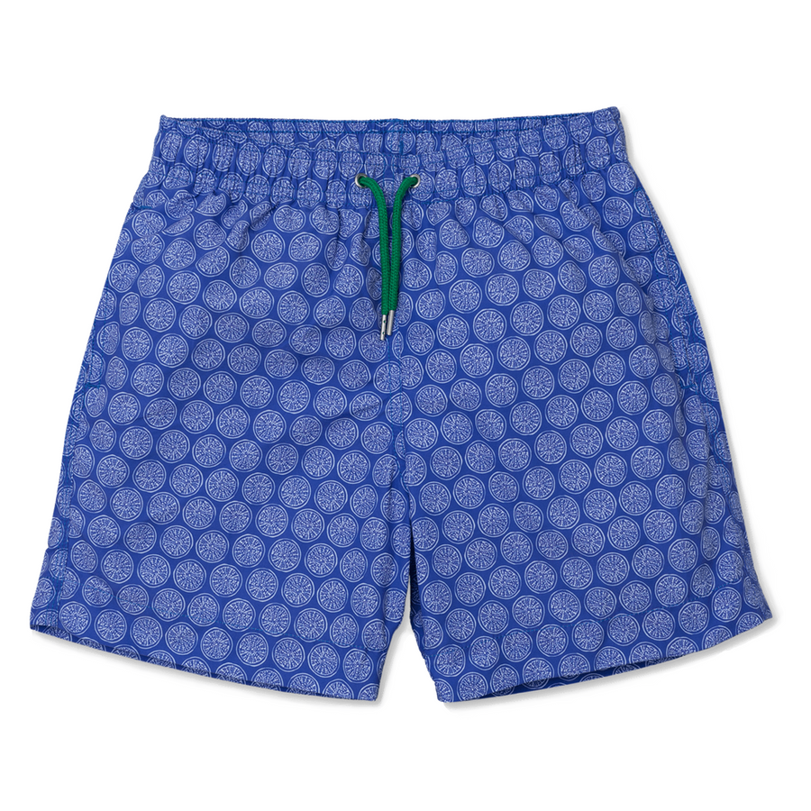 Sea Urchin Swim Shorts - Blue/White