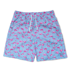 Flamingo Swim Shorts - Pink/Blue