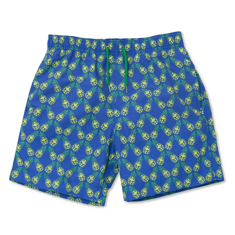 Geo-Tilted Pineapple Swim Shorts freeshipping - BUNKS | Swimming Shorts For Boys & Men