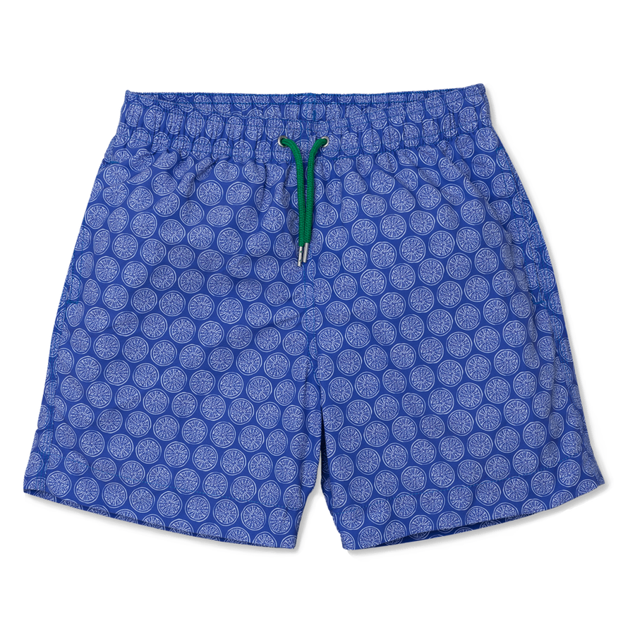 Sea Urchin Swim Shorts - Blue/White freeshipping - BUNKS | Swimming Shorts For Boys & Men