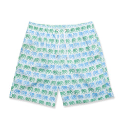 Elephants Swim Shorts - Green/Blue freeshipping - BUNKS | Swimming Shorts For Boys & Men