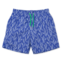 Seaweed Swim Shorts - Blue/White freeshipping - BUNKS | Swimming Shorts For Boys & Men