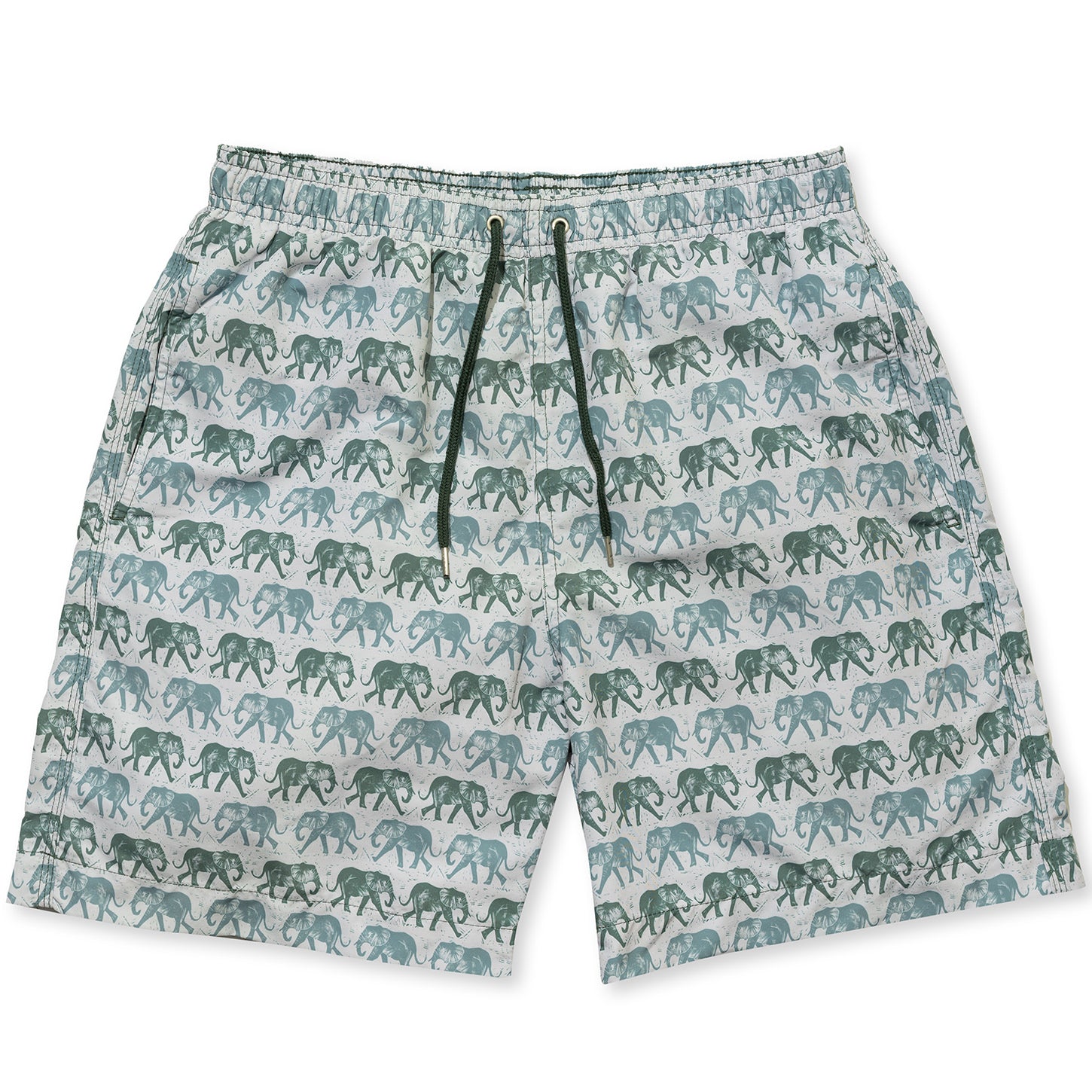Elephant Swim Shorts - Olive