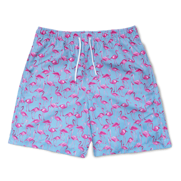 Flamingo Swim Shorts - Pink/Blue