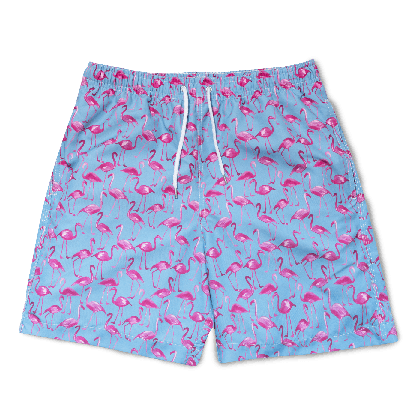 Pink dolphin swim trunks online