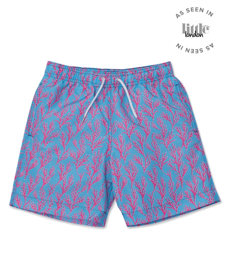 Bright pink swim shorts on sale